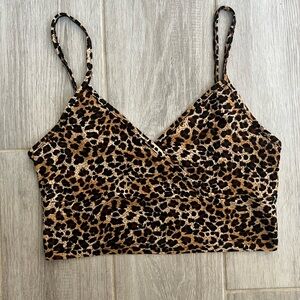 Cheetah crop top NEW
